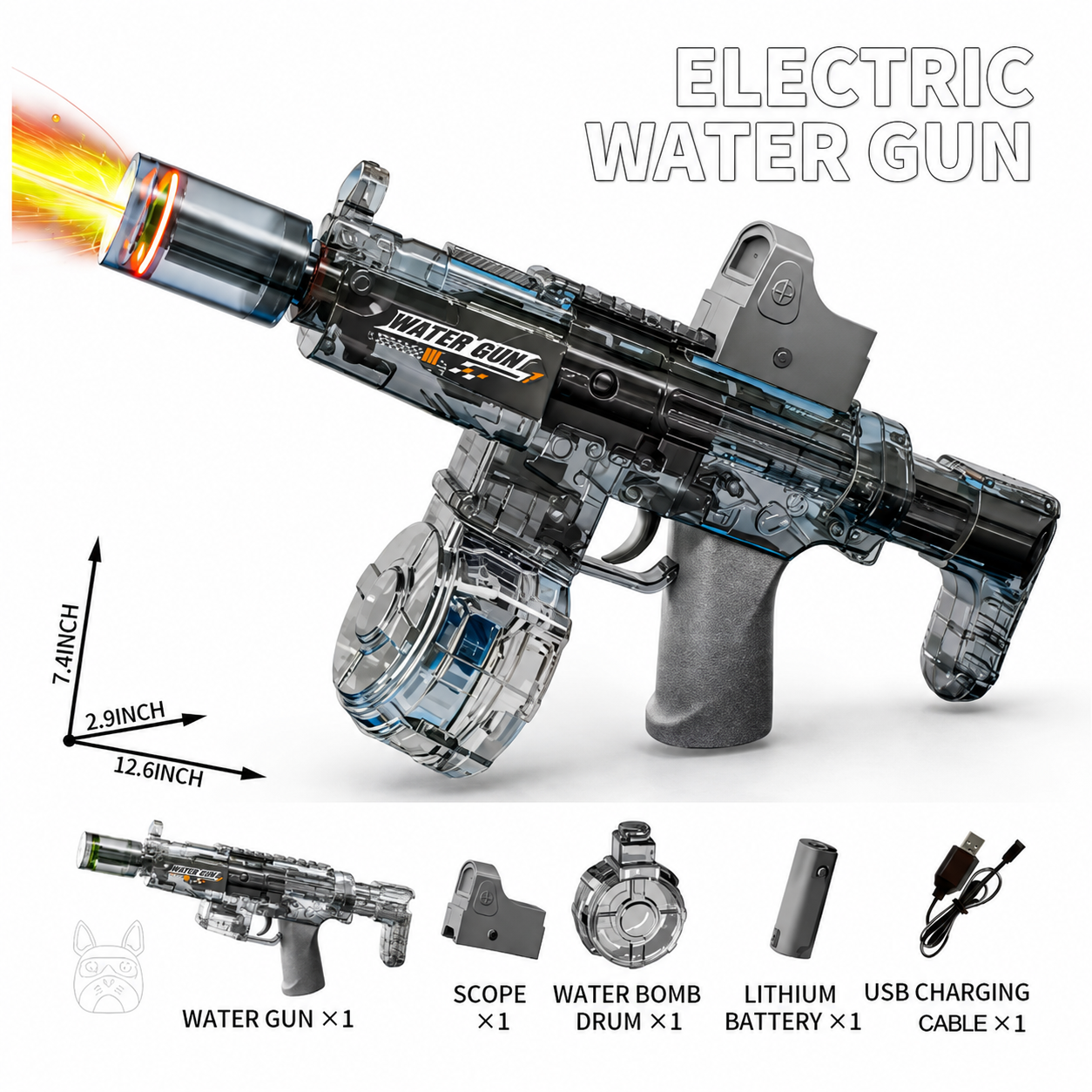 Pistola de Agua Eléctrica Automática