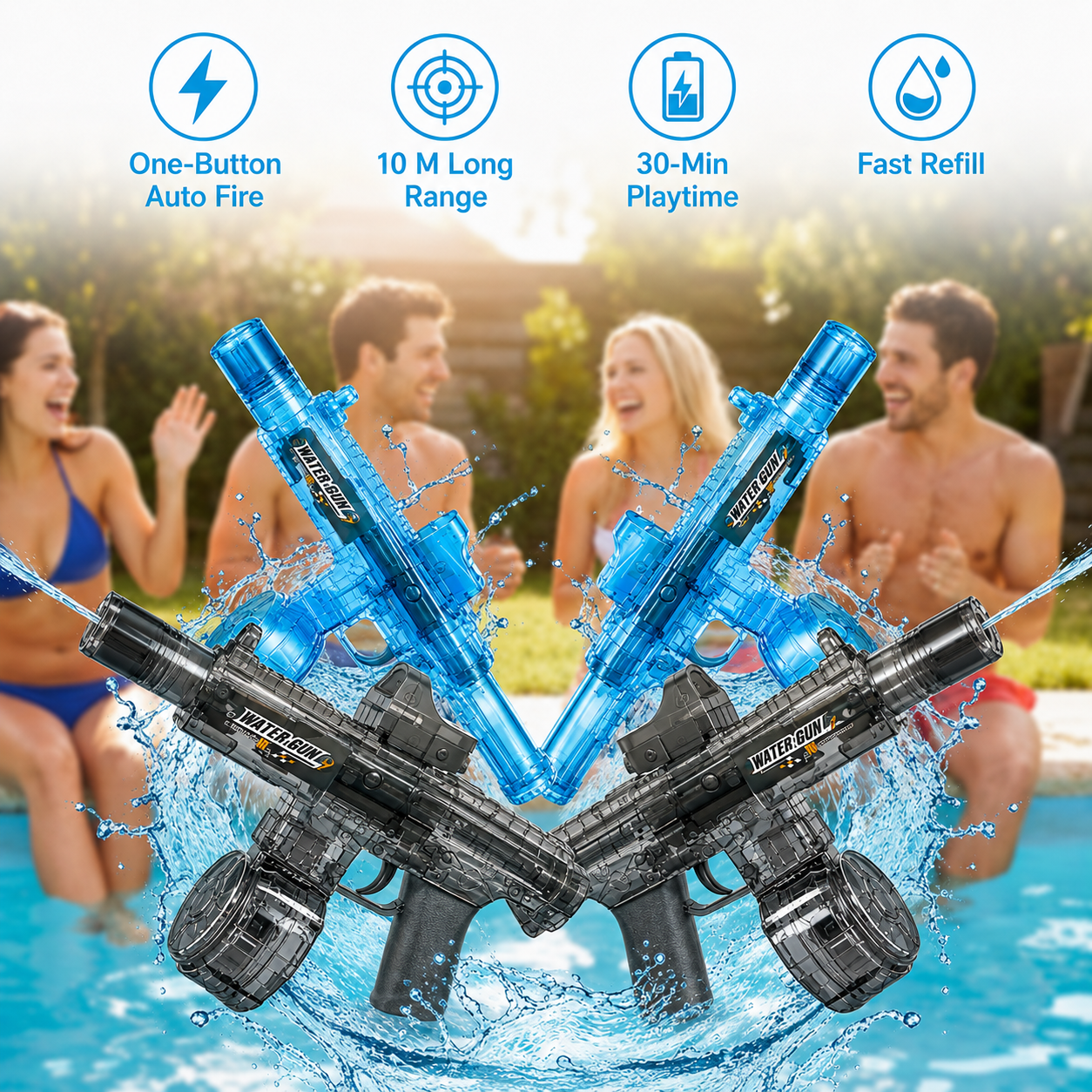 Pistola de Agua Eléctrica Automática